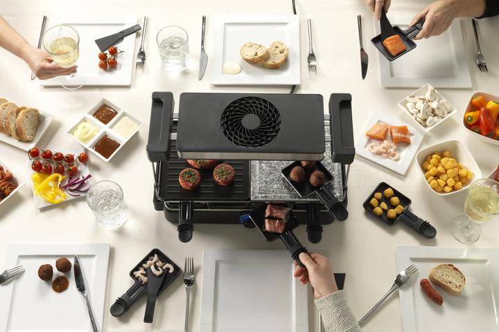 Actual product image Trebs Racletteofen mit Dunstabzug und Steinplatte