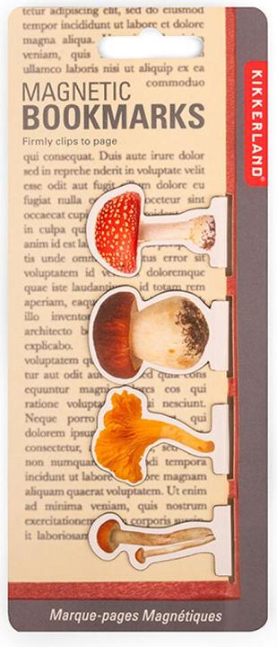 Produktbild Kikkerland - Mushroom Magnetic Bookmarks - 2.75 cm x 3.5 cm x 0.25 cm