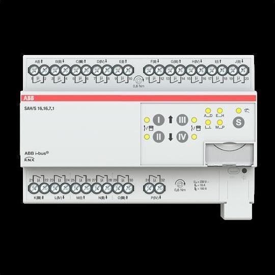 Actual product image ABB SAH/S16.16.7.1 Switching/shutter actuator, 16gang, 16 A, REG (Shutter actuator)