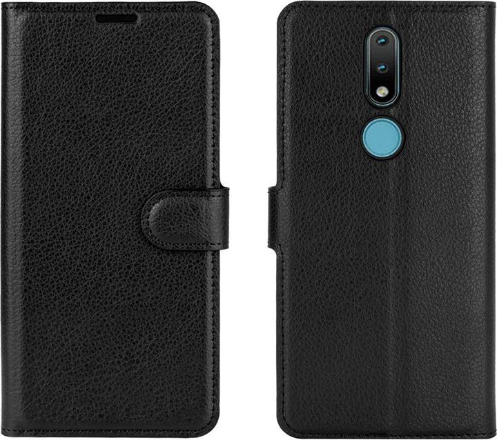 Actual product image Cover-Discount Nokia 2.4 - Leather case cover black (Nokia 2)