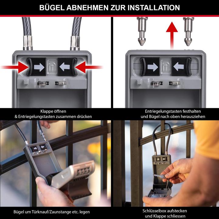 Actual product image Master Lock Key box with removable bracket 5482EURD