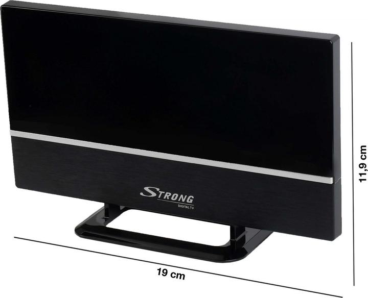 Image du produit Strong SRT ANT 30 - Noir - DVB-T,DVB-T2 - IEC M - 5 V/40 mA - 75 Ohm - 16 dB (Antenne d'intérieur, 16 dB, DVB-T / -T2)