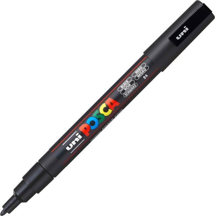 Actual product image Posca Fine Marker PC-3M (Black, 0.90 mm, 1 x)