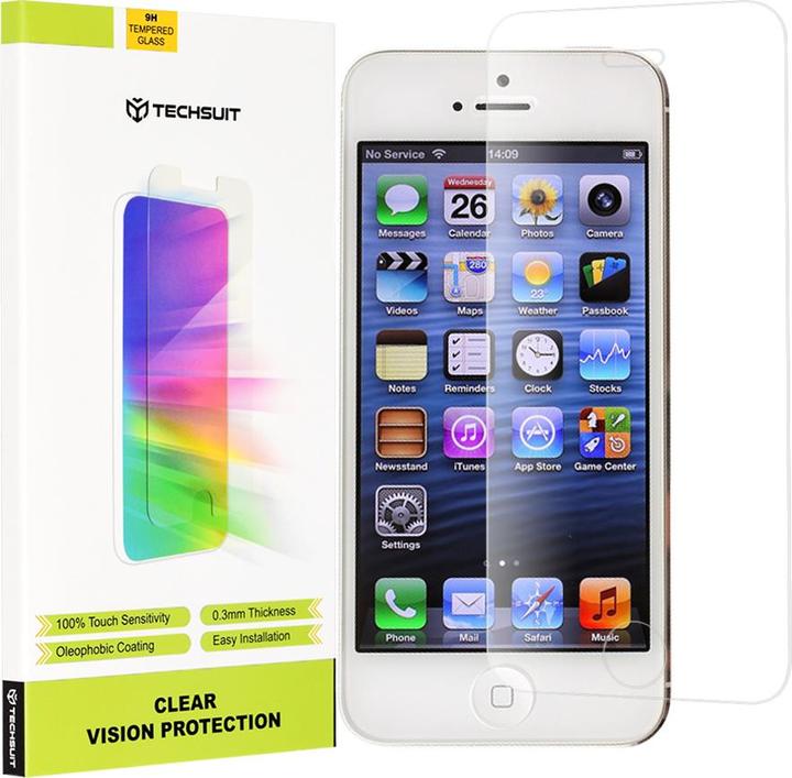 Produktbild Techsuit - Clear Vision Glass - iPhone 5/ iPhone 5s/ iPhone SE - Transparent (1 Stück, Apple iPhone 5)