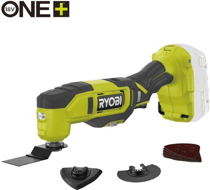 Image du produit Ryobi ONE+ Outil multifonctions sans fil RMT18-0, 18Volt (vert/noir, sans batterie ni chargeur)