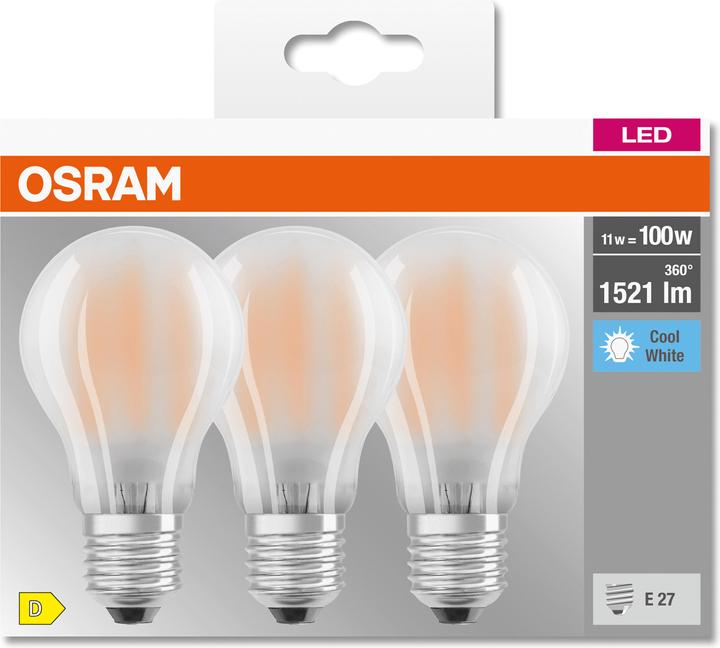 Actual product image Osram Classic (E27, 11 W, 1521 lm, 3 x, D)