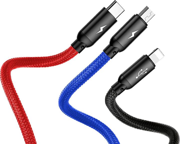 Immagine prodotto Baseus Tre colori primari 3 in 1 (0.30 m, USB 2.0)