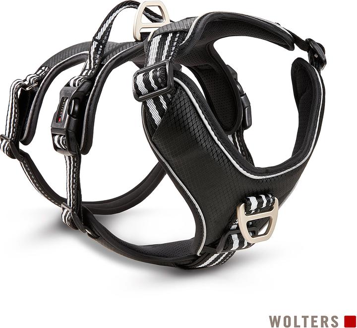 Produktbild Wolters Active Pro Geschirr No Escape Gr.1 40-47 cm x 1,5 cm schwarz/silber (Hund, Allgemein)