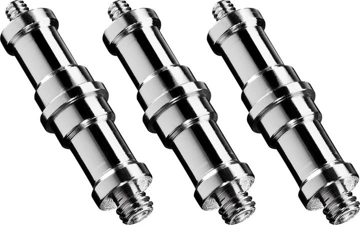 Produktbild Walimex Set 3x Spigot Gewinde Adapter 3/8" 1/4" Fotografie Kamera Zubehör Stativ (Stativadapter)
