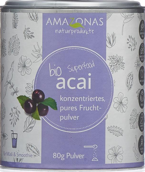 Produktbild Amazonas Bio Fruchtpulver 100 % pur (1 Stück, Pulver, 80 g)