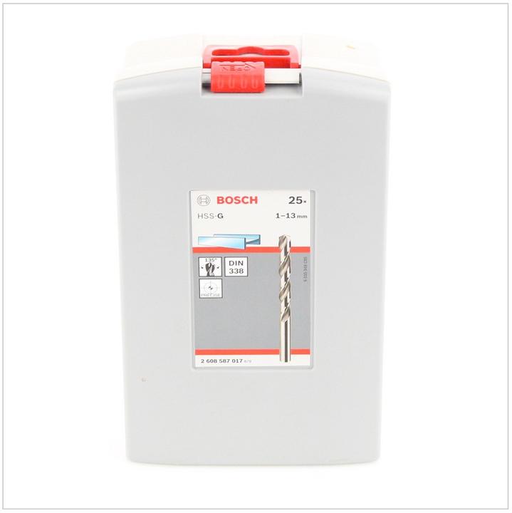 Productafbeelding Bosch Professional Zubehör Pro Box boorset HSS-G, DIN 338, 135˚ (6 mm, 12 mm, 1 mm, 6,5 mm, 5,5 mm, 10 mm, 10,5 mm, 12,5 mm, 1,5 mm, 7 mm, 11 mm, 3 mm, 5 mm, 8,5 mm, 11,5 mm, 8 mm, 2,5 mm, 9 mm, 3,5 mm, 4,5 mm, 2 mm, 7,5 mm, 13 mm, 9,5 mm, 4 mm)