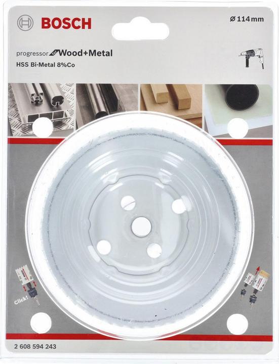 Produktbild Bosch Professional Zubehör Lochsäge Progressor for Wood and Metal, 114 mm (114 Millimeter)