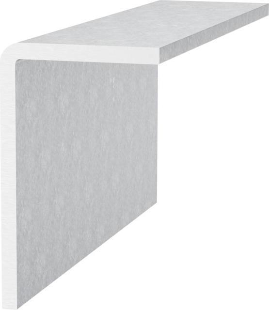 Angle profile, unequal-legged, raw aluminium