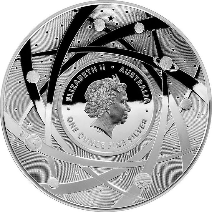 Actual product image RAM Silver coin Earth and Beyond 2019 - The Moon - 1 oz PP coloured (999, 2019)