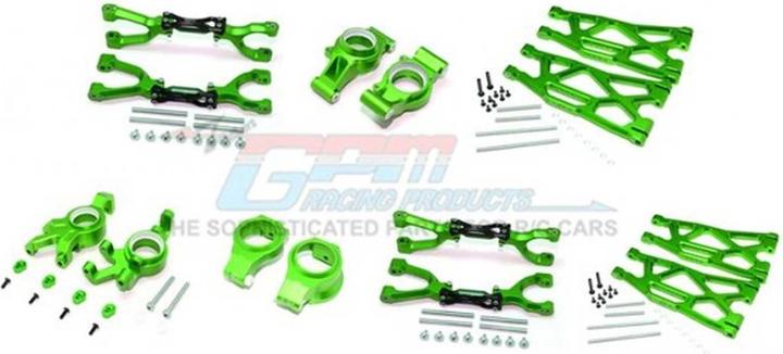 Immagine prodotto GPM set di sospensioni in alluminio completo v/h verde trx x-maxx