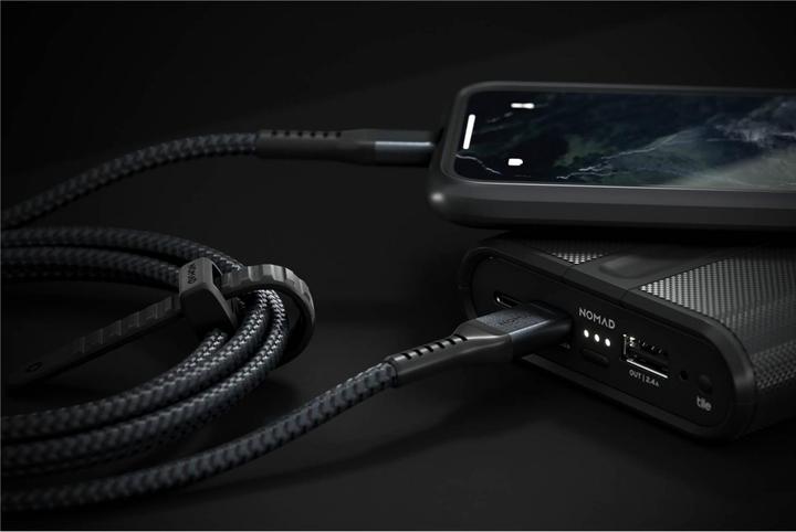 Actual product image Nomad Rugged USB-C to Lightning Cable 1.5 m (1.50 m, USB 3.2 Gen 1, 18 W)