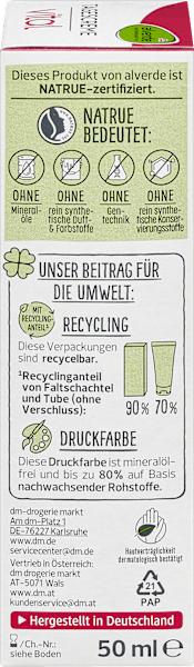 Nährwerte und Zutaten dm alverde Vital Tagescreme (50 ml, Tagescreme)