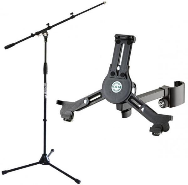 Produktbild K&M 19791 Tablet-PC-Halter mit Mikrofonständer