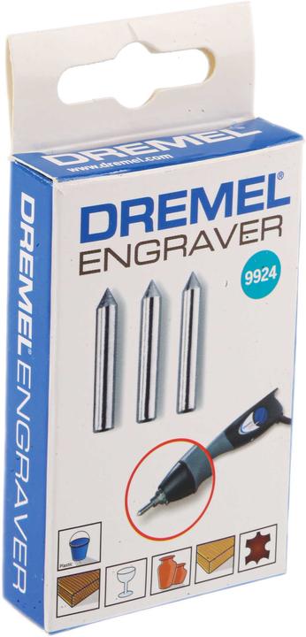 Produktbild Dremel Hartmetall-Gravierspitzen (3 Stück)