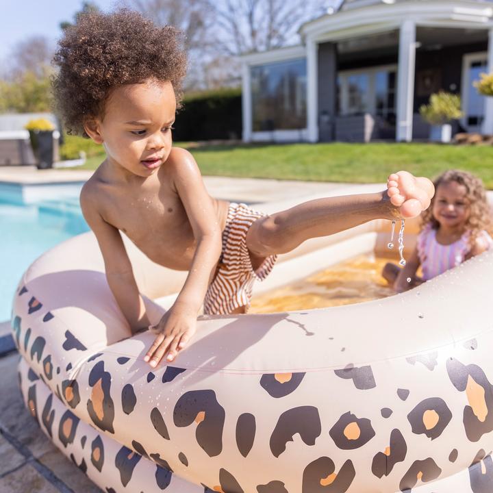 Productafbeelding Swim Essentials Opblaasbaar Zwembad Panter Print Beige 211 x 132 x 46 cm