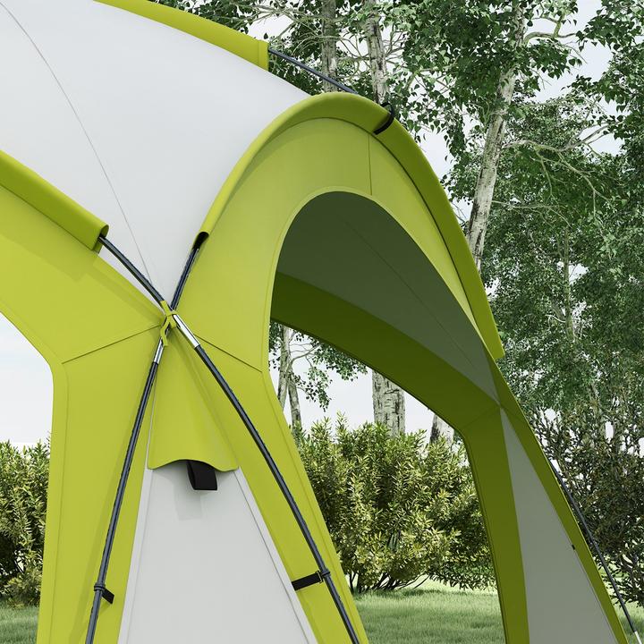 Produktbild Outsunny Event Pavillon Polyester, Fiberglas Grün (350 cm, 350 cm)