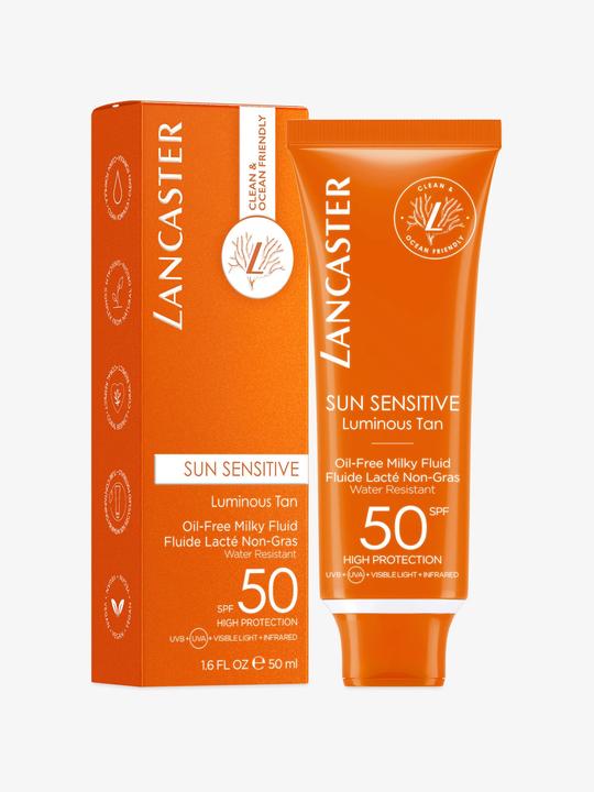 Actual product image Lancaster Sensitive Milky Fluid (Suntan lotion, SPF 50, 50 ml, 150 g)