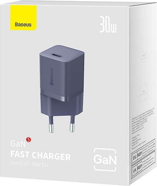 Immagine prodotto Baseus Mini caricatore da parete GaN5 30W (viola) (30 W)
