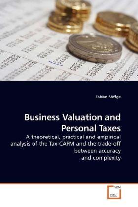 Actual product image Business Valuation and Personal Taxes (German, Fabian Söffge, 2009)
