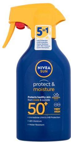 NIVEA Sun Protect & Moisture (Sonnenlotion, SPF 50+, 270 ml)