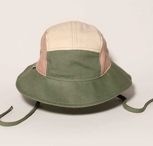 KiETLA Camperhut, naturgrün-rosa, 49-52 cm (49, 51)