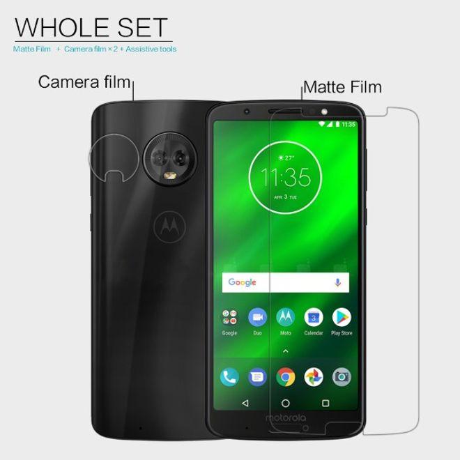 Actual product image Nillkin Matte Series Protective Film (1 Piece, Motorola Moto G6 Plus)