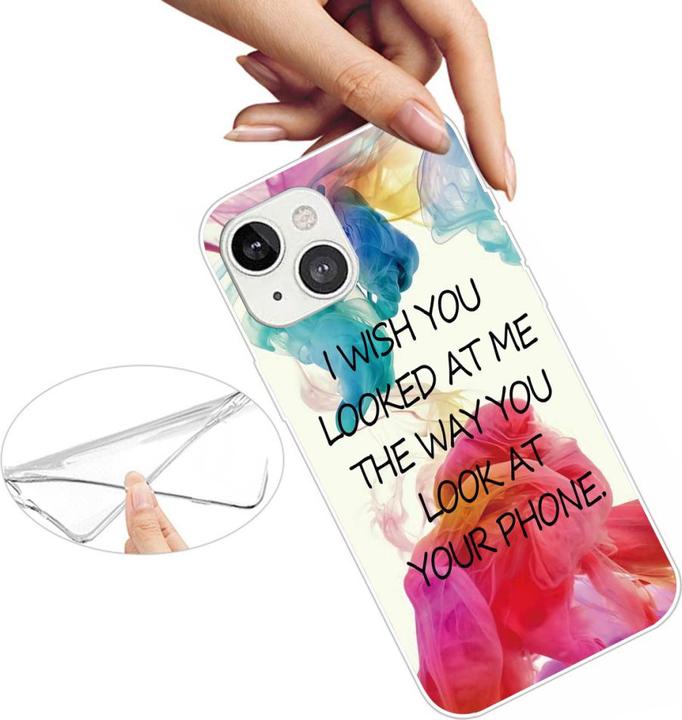 Immagine prodotto Ueli Express iPhone 13 Custodia protettiva in gomma super sottile Guardami (Apple iPhone 13)