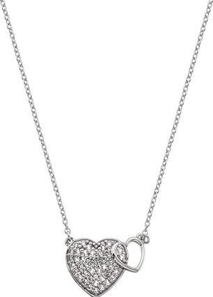 Hot Diamonds Silver necklace with genuine diamond Flora DP730