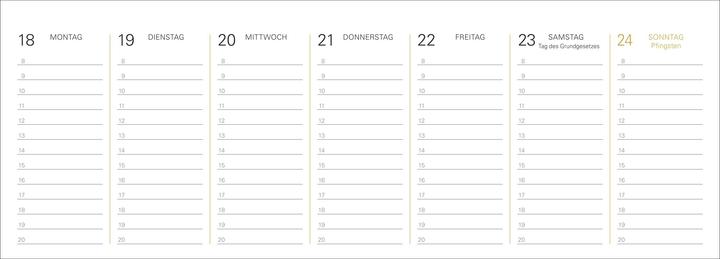 Produktbild Harenberg Die Welt der Kunst Premium-Tischplaner 2026 - Wochenkalender mit 53 Meisterwerken (Harter Einband, Deutsch)
