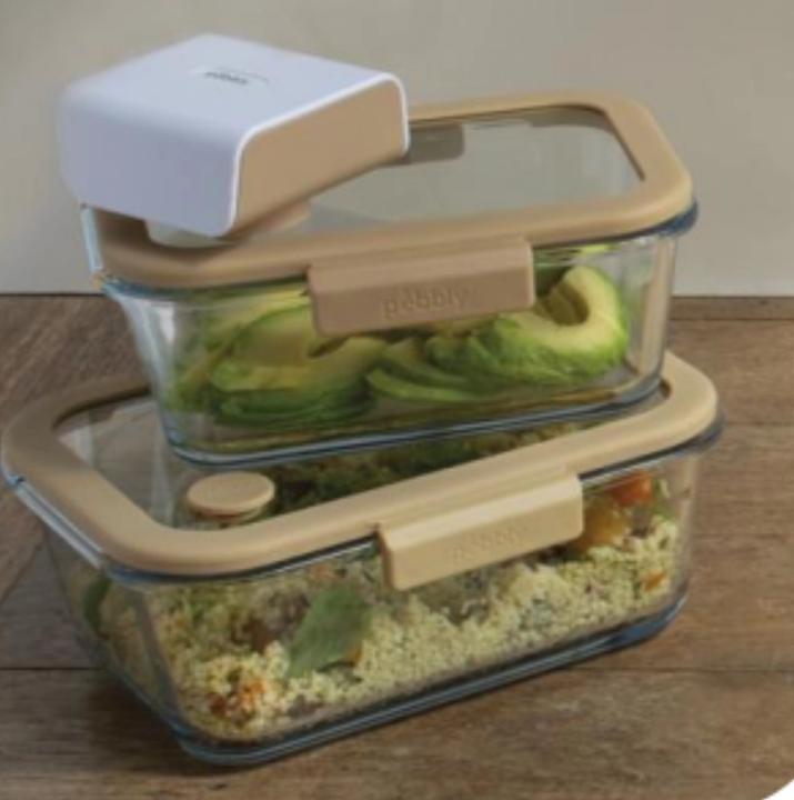Produktbild Pebbly 3er Set Vakuum Vorratsdosen aus Glas