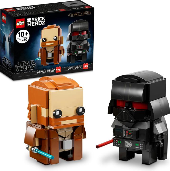 Productafbeelding LEGO BrickHeadz - Obi-Wan Kenobi & Darth Vader (40547, LEGO Brickheadz)