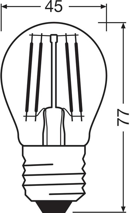 Actual product image Osram Star Classic P (E27, 60 W, 806 lm, 1 x, D)