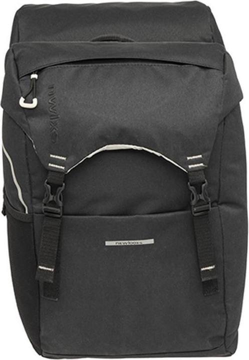 Actual product image New Looxs fietstas NewLooxs Sports Double Racktime 2 32 litres - 29 x 16 x 39 cm - black/grey (32 l, Luggage carrier bag)