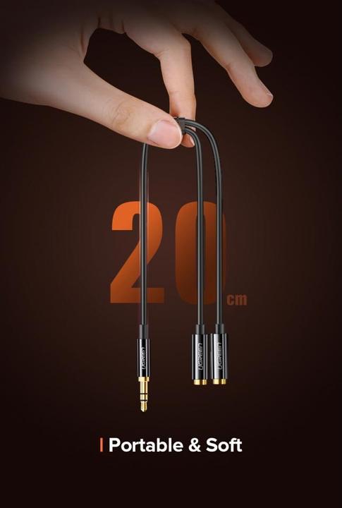 Produktbild Ugreen 3.5mm Stereo Audio Splitter (0.20 m, 3.5mm Klinke (AUX))