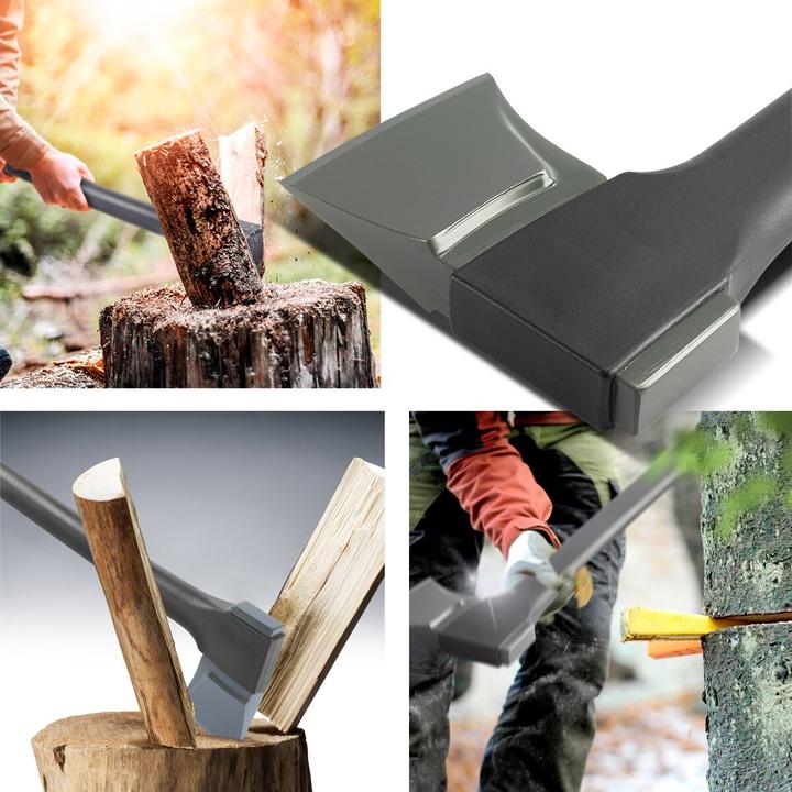 Produktbild Stahlwerk Axt 3er Set 355/ 445/ 775 mm Beil aus Carbon-Stahl mit Fiberglas-Griff