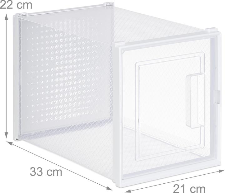 Actual product image Relaxdays 6x shoe box (21 x 33 x 22 cm)