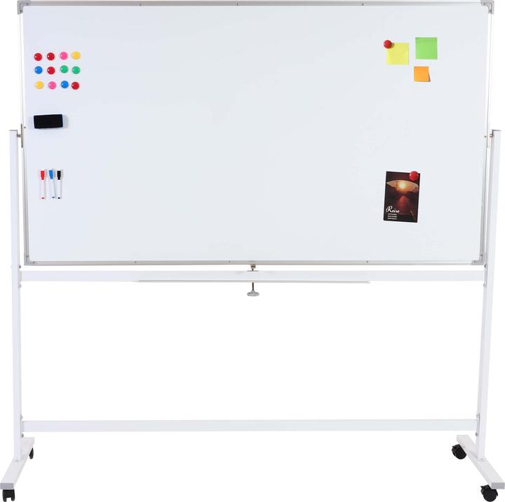 Produktbild Mendler Whiteboard HWC-C85, Magnettafelmobil rollbar inkl. Zubehör - 180x100cm (180 x 100 cm)