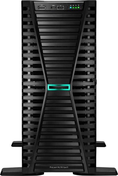 Produktbild HPE E ProLiant ML110 Gen11, 8U 8 Core, RDIMM 1R 4800 MT/s, 4xLFF, 1xPS, onb (Intel Xeon Bronze 3408U, 16 GB, Tower Server)