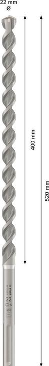 Produktbild Bosch Professional Zubehör Hammerbohrer SDS max-4 22 x 400 x 520 mm (22.0 mm)