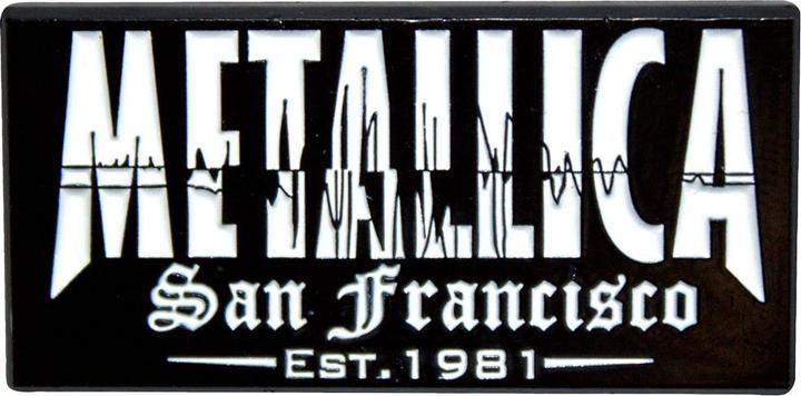 Actual product image Metallica San Francisco Quake Badge