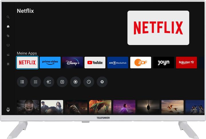 Produktbild Telefunken XF32TO750S-W 32 Zoll Fernseher Smart TV (Full HD, HDR, Triple-Tuner, 6 Monate HD+ inkl.) (32", LED, Full HD, 2024)