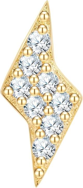 Immagine prodotto Glanzstücke München Orecchini da donna a perno con fulmine in argento sterling - 37350 (Argento)