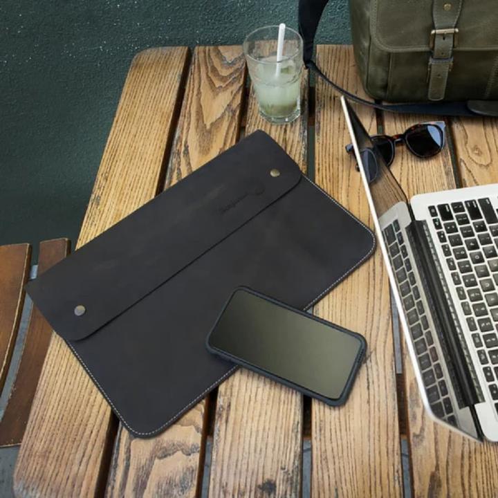 Actual product image Only-Bags.Store Leather sleeve, bag for MacBook laptop - 15 (15")