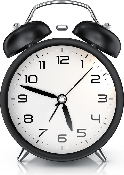 Image du produit Bearware Wecker analog, rund, mit Licht, Retro, lauter Glockenalarm, Beleuchtet, Vintage, ohne Ticken