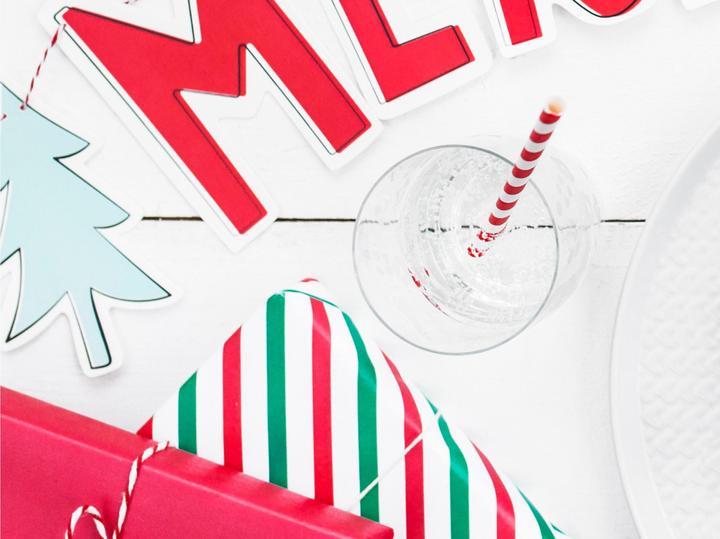 Actual product image Partydeco Red and white striped paper straw (10 x)